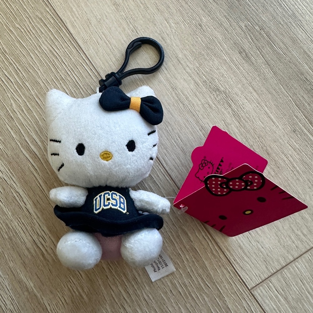 UCSB UC Santa Barbara Hello Kitty Plush Keychain